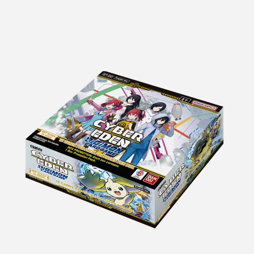 Sealed Digimon Card Box Digimon TCG Cyber Eden Booster Box BT-22 English - 288 Cards, Factory Sealed Sealed Digimon Card Box Digimon TCG Cyber Eden Booster Box BT-22 English - 288 Cards, Factory Sealed