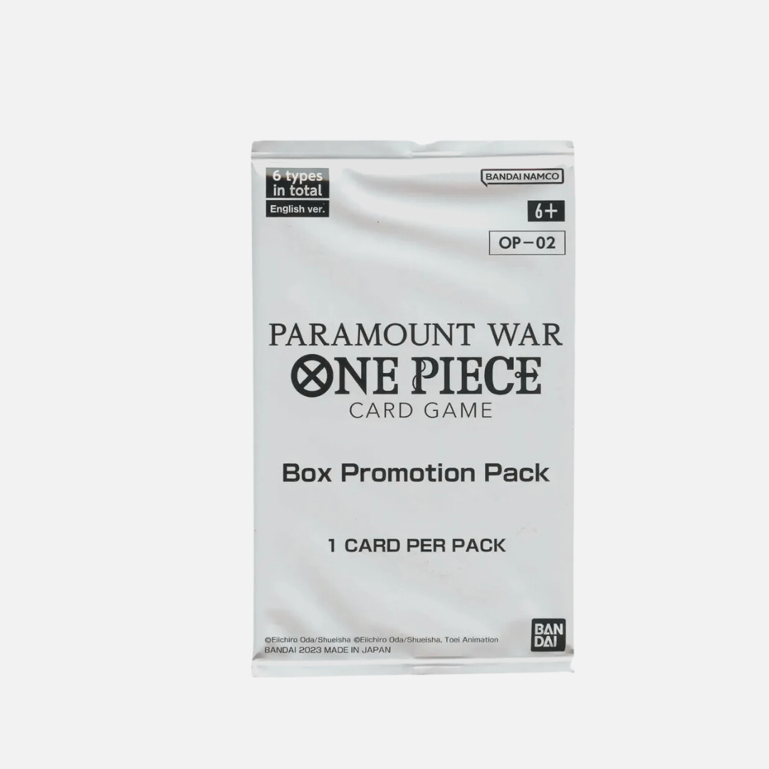 One Piece Card Game - Paramount War Box Promotion Booster Pack - OP02 Cardsplace / Anton Jakovljevic One Piece Card Game - Paramount War Box Promotion Booster Pack - OP02 Cardsplace / Anton Jakovljevic