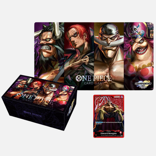 One Piece Card Game - Playmat, Storage Box & Promo Set - Former Four Emperors