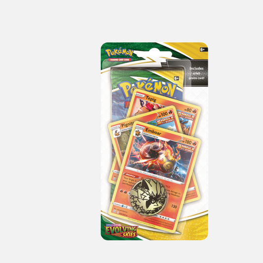Pokémon Trading Card Game - Evolving Skies Emboar Premium Checklane Blister - SWSH7 (Englisch)