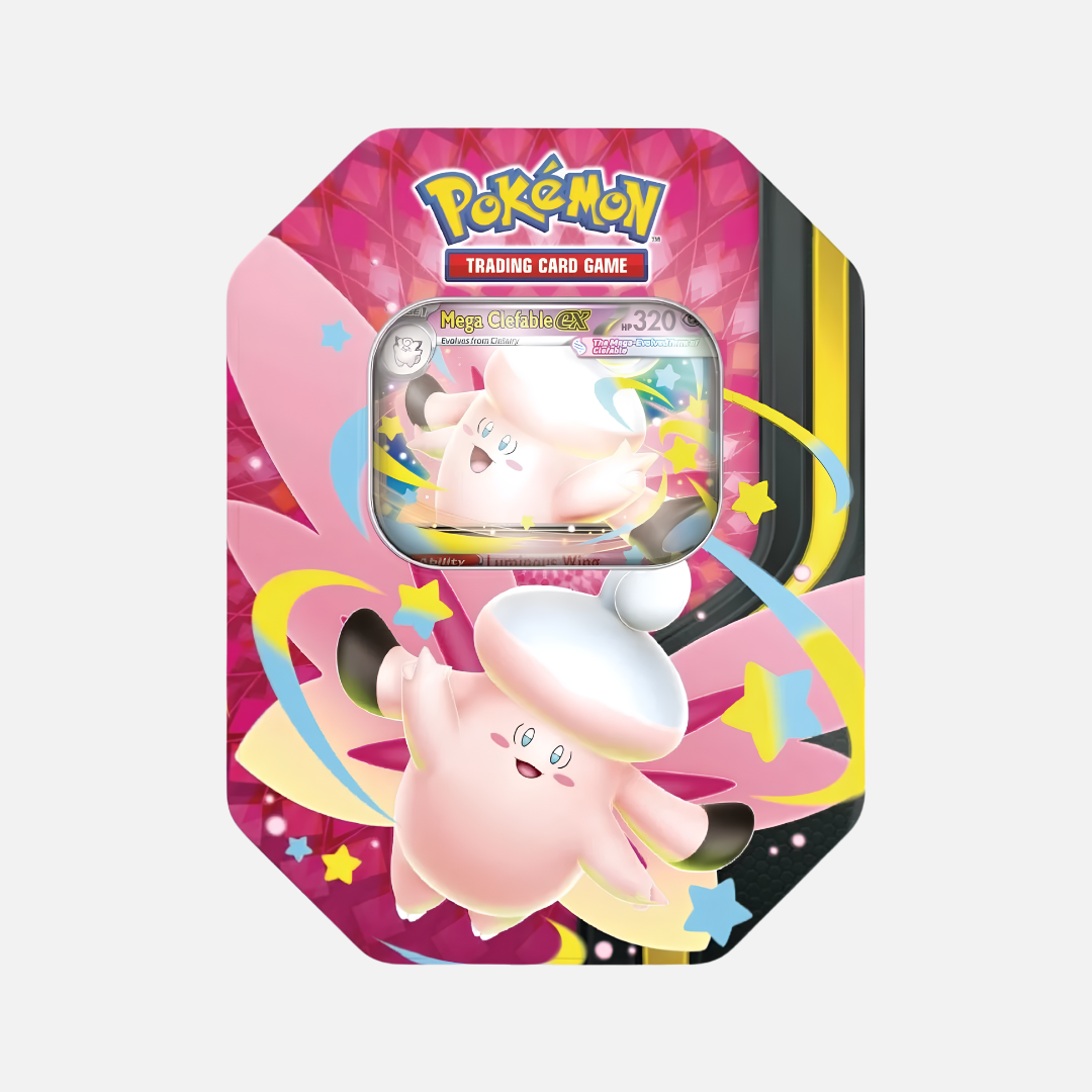 Pokémon Trading Card Game - Mega Moonlit Tin (Mega Clefable Ex) - English