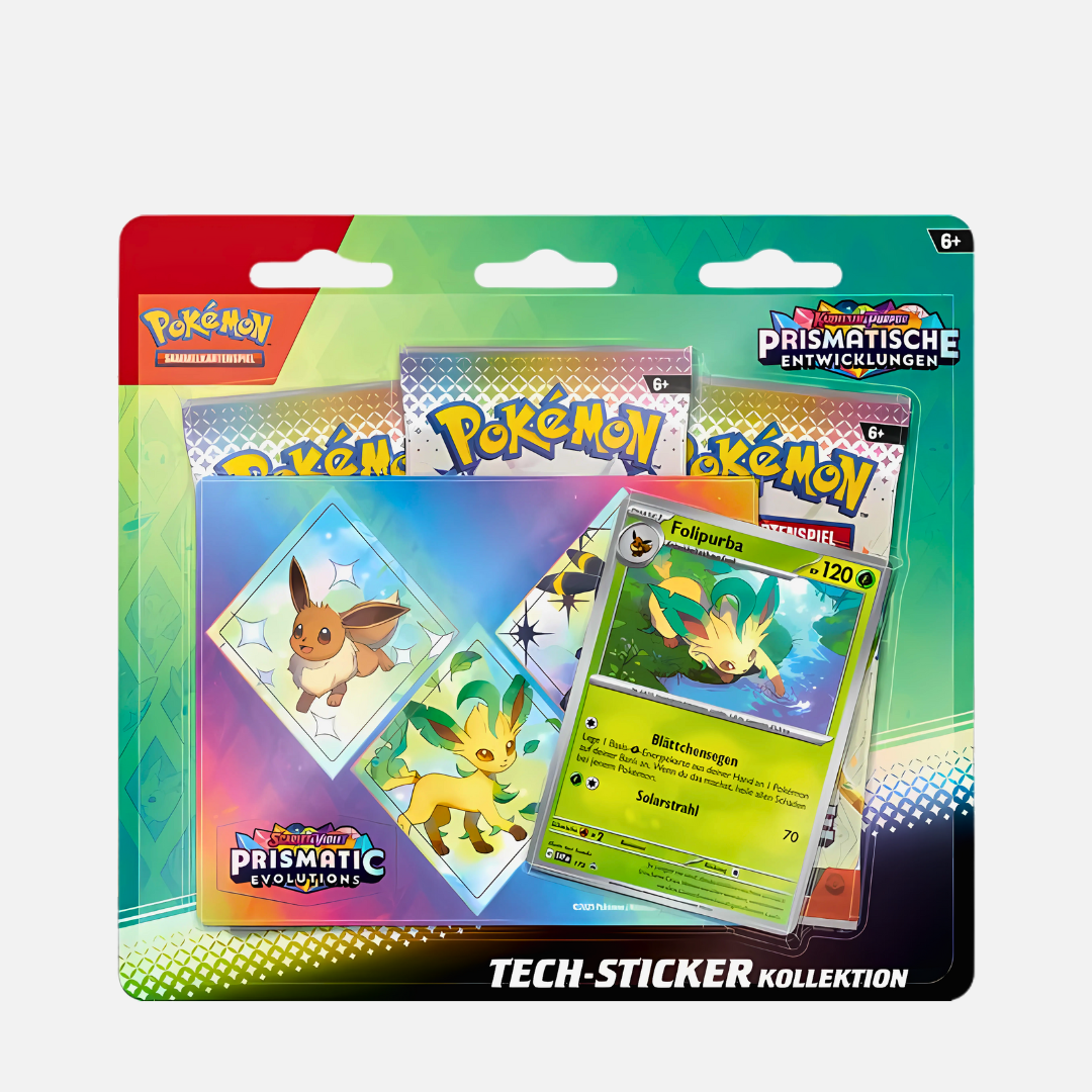 Pokémon Trading Card Game - Prismatische Entwicklungen Tech Sticker Kollektion (Folipurba) - Karmesin & Purpur 8.5 (Deutsch)