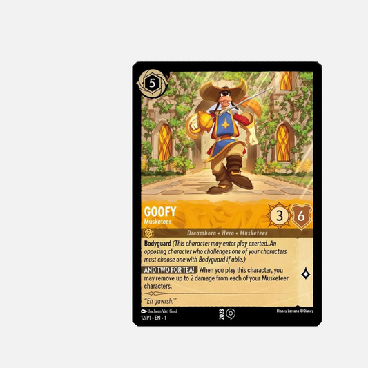 Disney Lorcana Trading Card Game - Goofy Musketeer [12/P1] - Gamescom 2023 (Englisch)