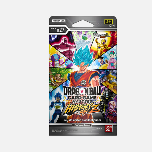 Dragon Ball Super Card Game - Masters - History of Z Sleeved Booster Pack [B27] - Zenkai Series Set 10 (French)