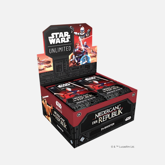 FFG - Star Wars: Unlimited - Niedergang der Republik Booster Display (Deutsch)