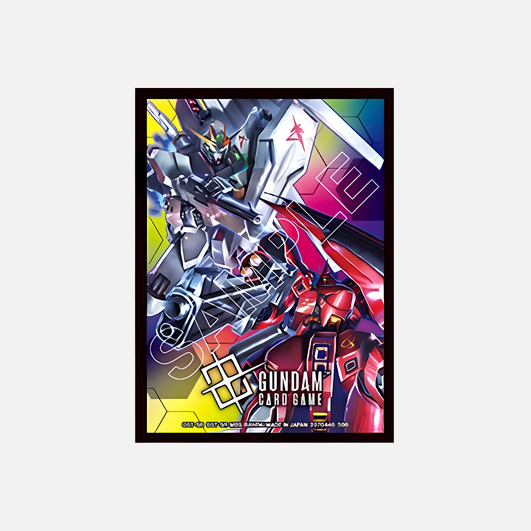 Gundam Card Game - Official Card Sleeves (02) - Nu Gundam VS Sazabi (70 Stück)