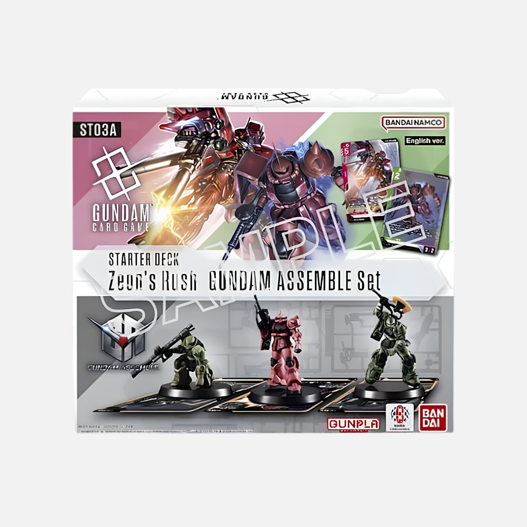 Gundam Card Game - Zeon's Rush Gundam Assemble Starter Deck Set [ST03A] - English