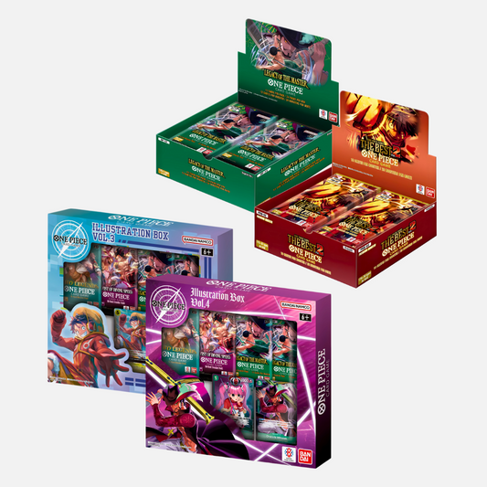 One Piece Card Game - Booster Display + Illustration Box Bundle [OP-12 + PRB-02 + IB-03-04] - English *VORBESTELLUNG*