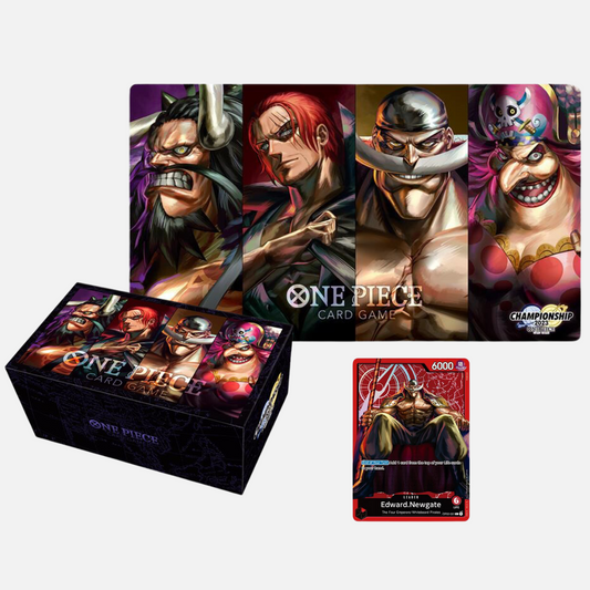 One Piece Card Game - Playmat, Storage Box & Promo Set - Former Four Emperors *VORBESTELLUNG*