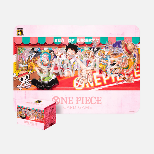 One Piece Card Game - Playmat & Storage Box Set 25th Anniversary Edition
