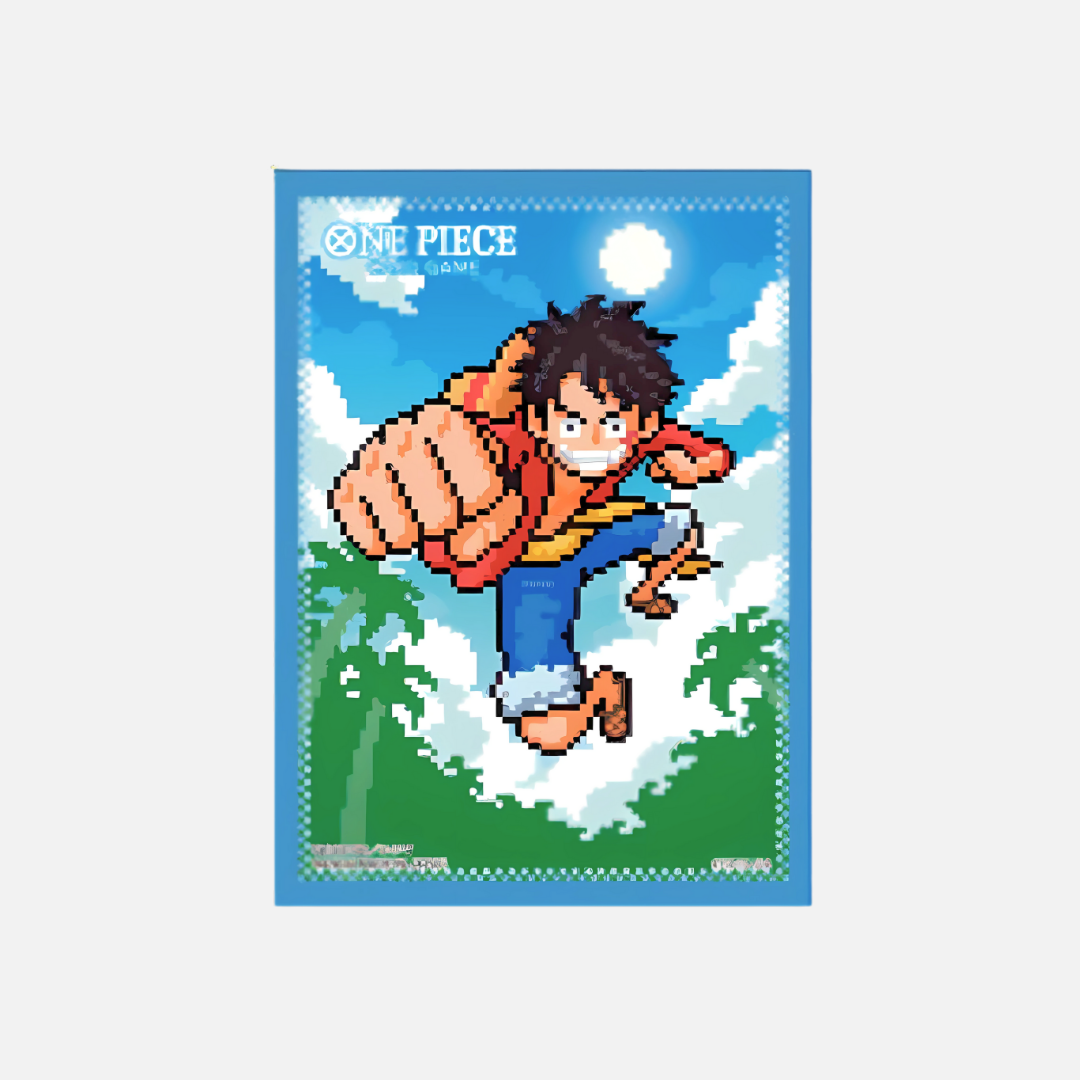One Piece Card Game - Official Card Sleeves (V.8) - Monkey.D.Luffy Pixel (70 Stück)