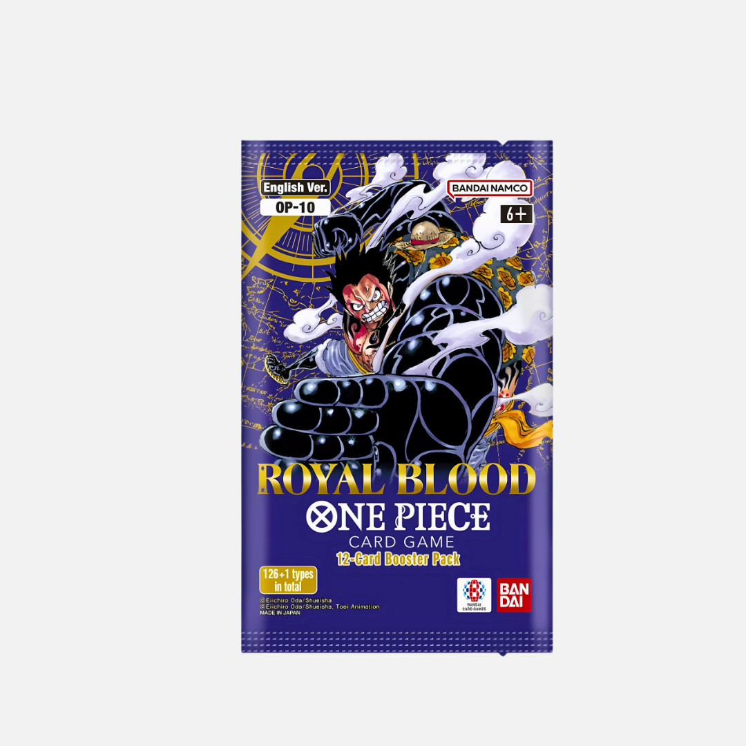 Royal Blood Japanese Sealed Booster Pack 6 Cards Bandai One Piece Card Game Booster Pack - Royal Blood Set, Japanese Sealed, 6 Cards One Piece Booster Box Royal Blood Japanese Sealed Booster Pack 6 Cards Bandai One Piece Card Game Booster Pack - Royal Blood Set, Japanese Sealed, 6 Cards One Piece Booster Box