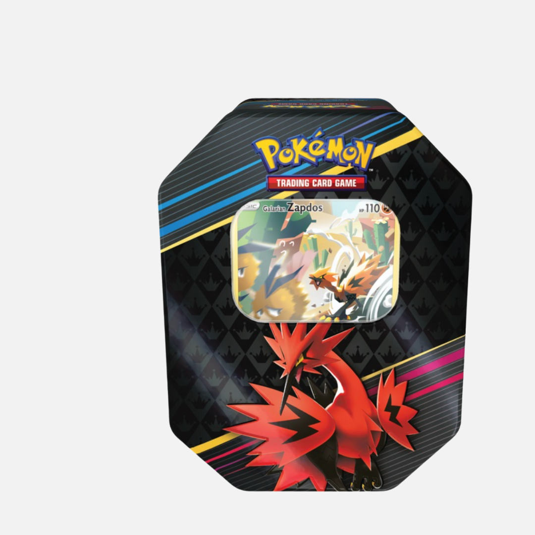 Pokémon - Crown Zenith - Galarian Zapdos (Zaptos) Tin Box - SWSH12.5 (Englisch)