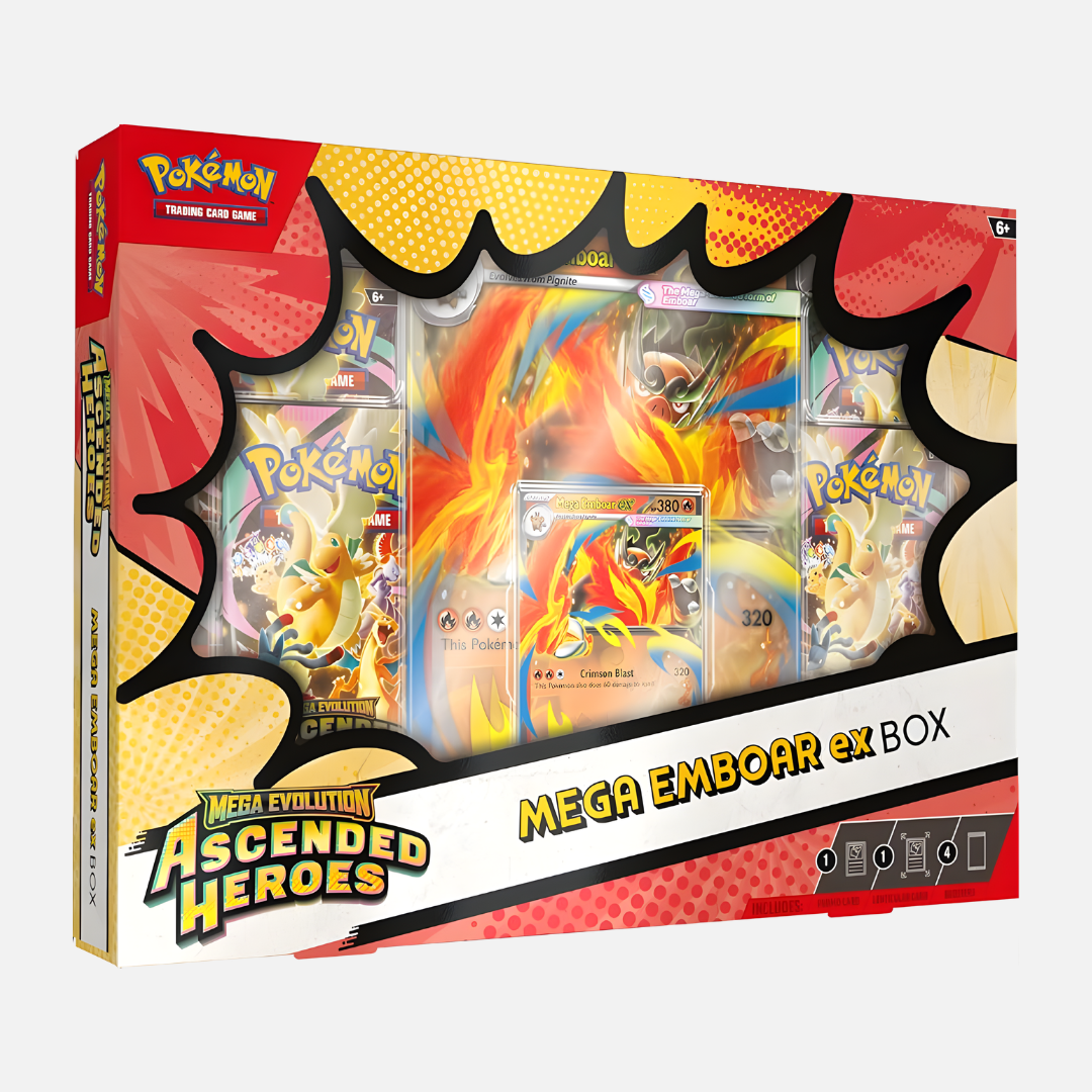 Pokémon Trading Card Game - Ascended Heroes Mega Emboar Ex Box - Mega Evolution [ME02.5] - English