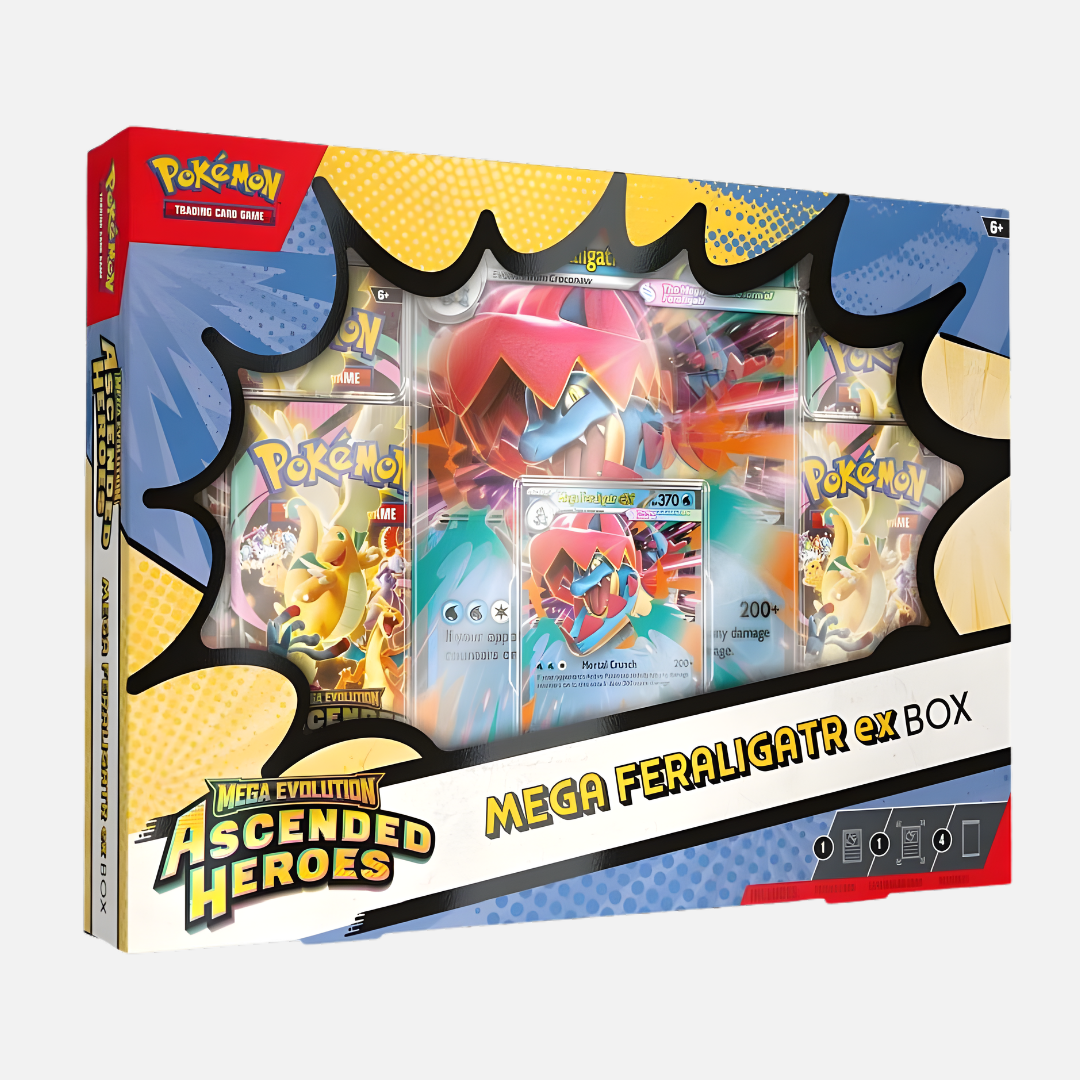 Pokémon Trading Card Game - Ascended Heroes Mega Feraligatr Ex Box - Mega Evolution [ME02.5] - English