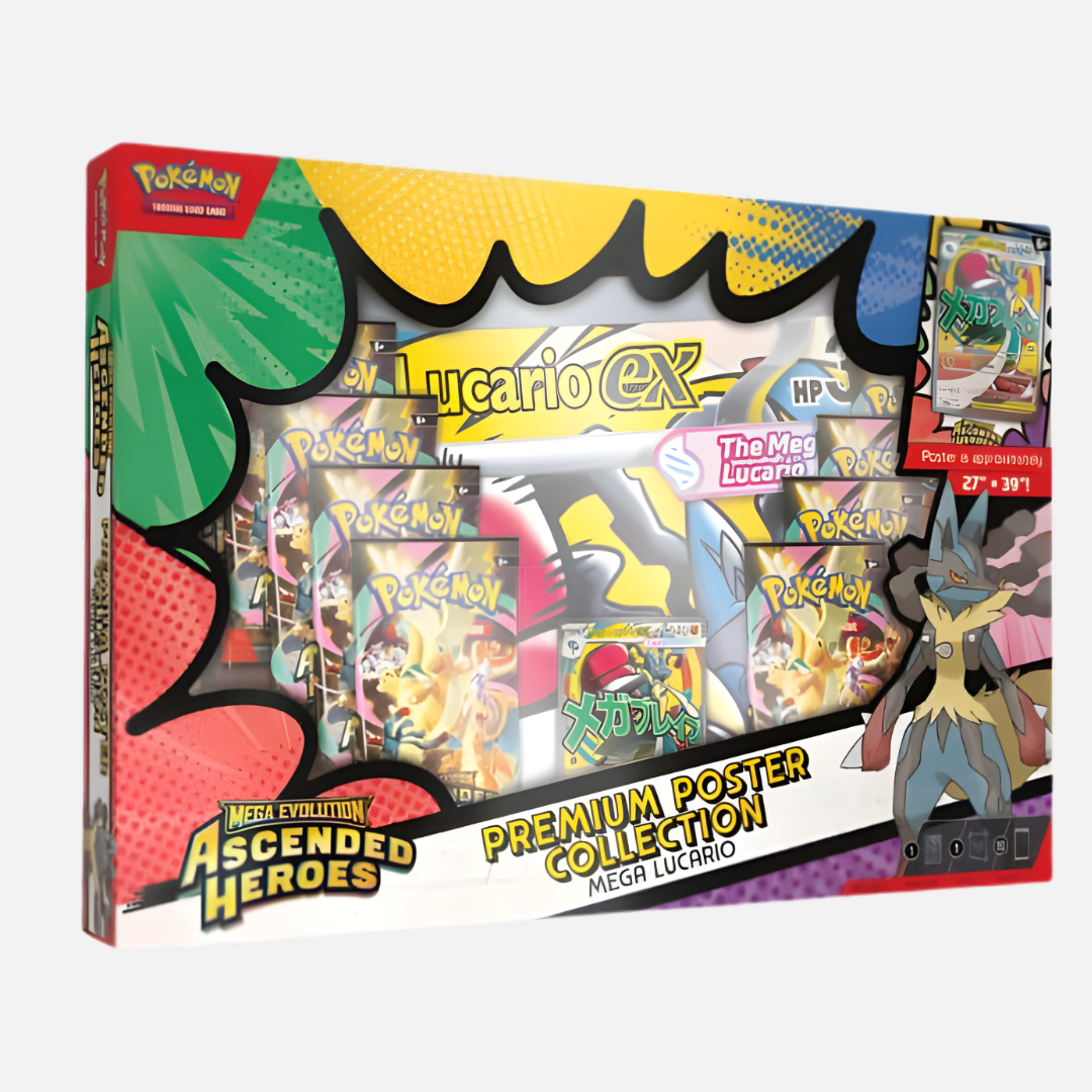 Pokémon Trading Card Game - Ascended Heroes Premium Poster Collection (Mega Lucario) - Mega Evolution [ME02.5] - English