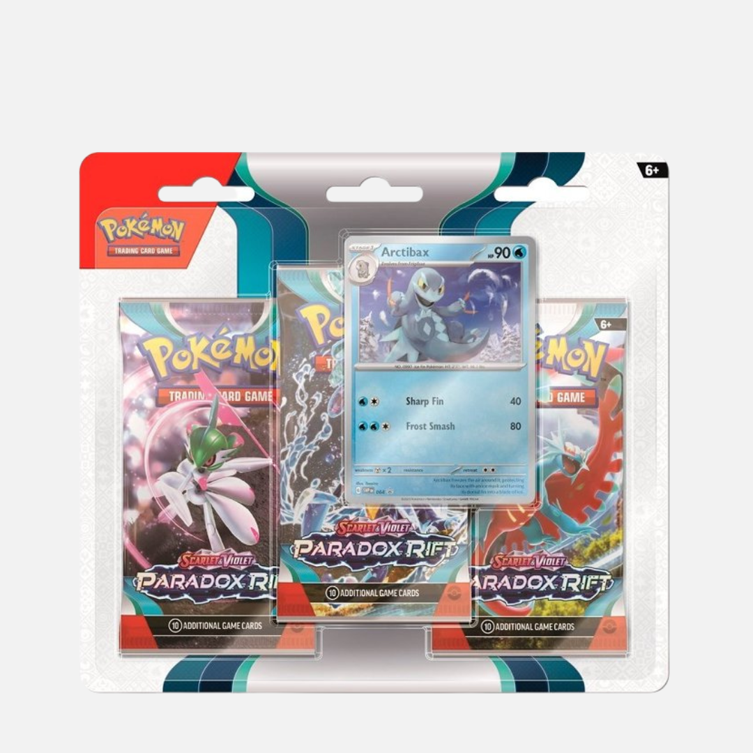 Pokémon Trading Card Game - Paradox Rift 3-Pack Blister Arctibax [SV4] - Scarlet & Violet 4 (Englisch)