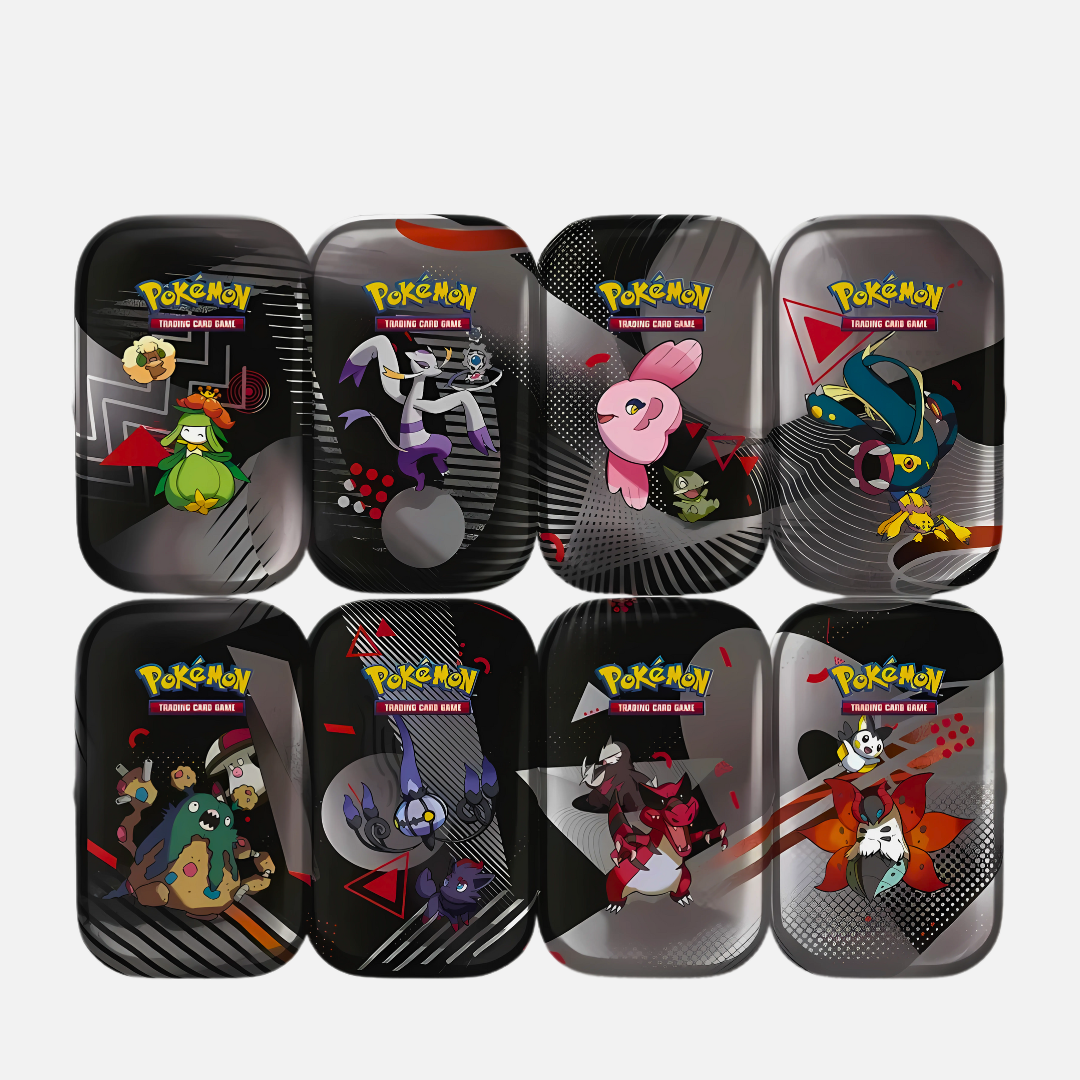 Pokémon Trading Card Game - Black Bolt & White Flare Unova Mini Tin Display - Scarlet & Violet 10.5 (English)