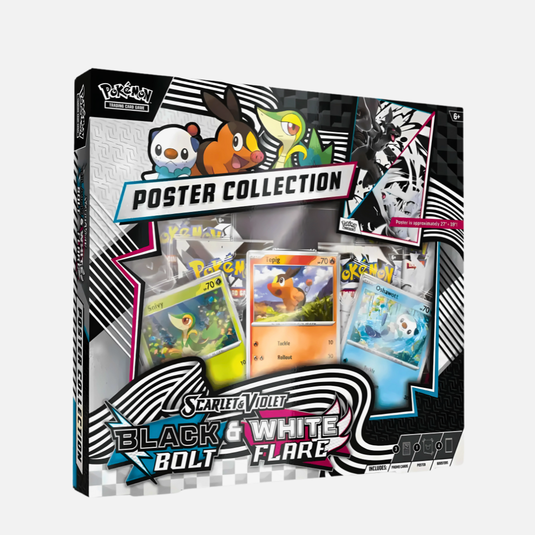 Pokémon Trading Card Game - Black Bolt & White Flare Unova Poster Collection [SV10.5]- Scarlet & Violet 10.5 (English)