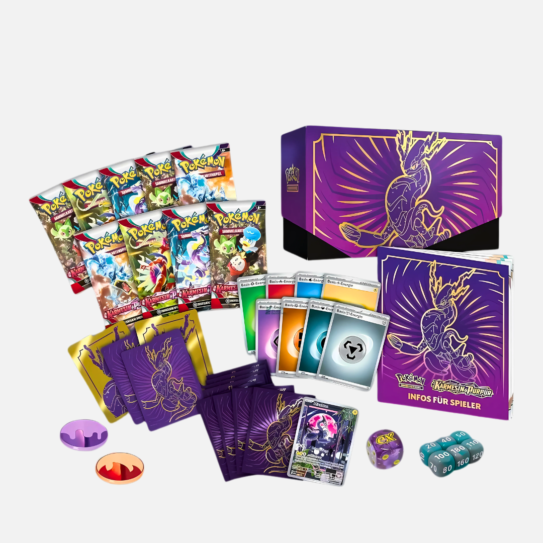 Pokémon Trading Card Game - Karmesin & Purpur Top Trainer Box (Miraidon) - Karmesin & Purpur [KP01] - Deutsch