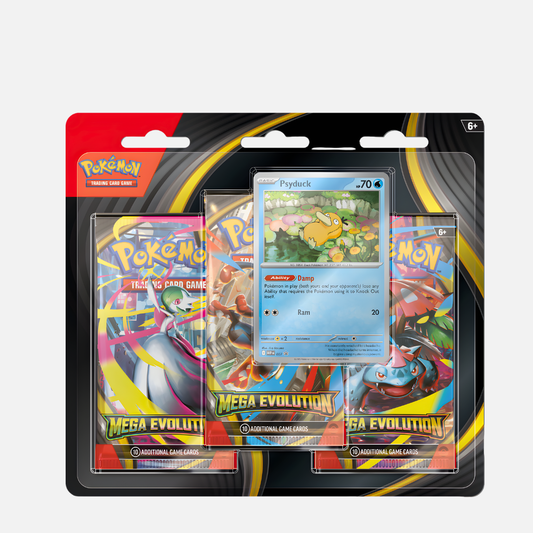 Pokémon Trading Card Game - Mega Evolution 3-Pack Blister (Psyduck) - English