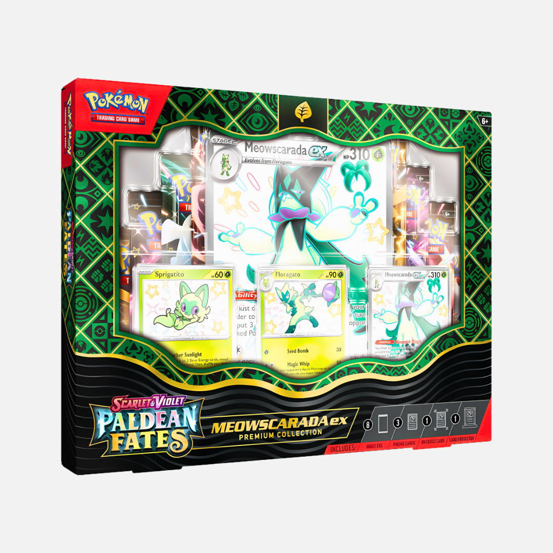 Pokémon Trading Card Game -  Paldean Fates Premium Collection (Meowscarada Ex) [SV4.5] - Scarlet & Violet 4.5 (English)