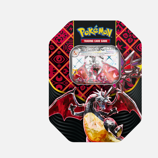 Pokémon Trading Card Game - Paldean Fates Tin Box (Tera Charizard Ex) - Scarlet & Violet 4.5 (English)