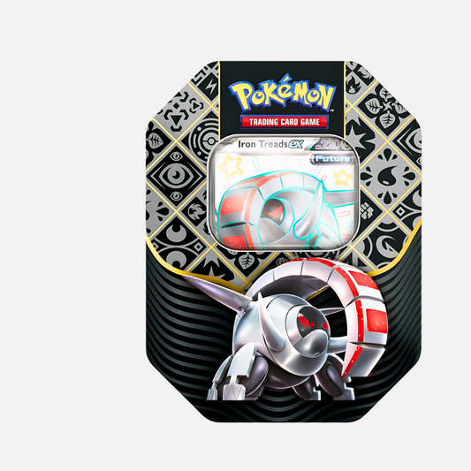 Pokémon Trading Card Game - Paldean Fates Tin Box (Tera Iron Treads Ex) - Scarlet & Violet 4.5 (English)
