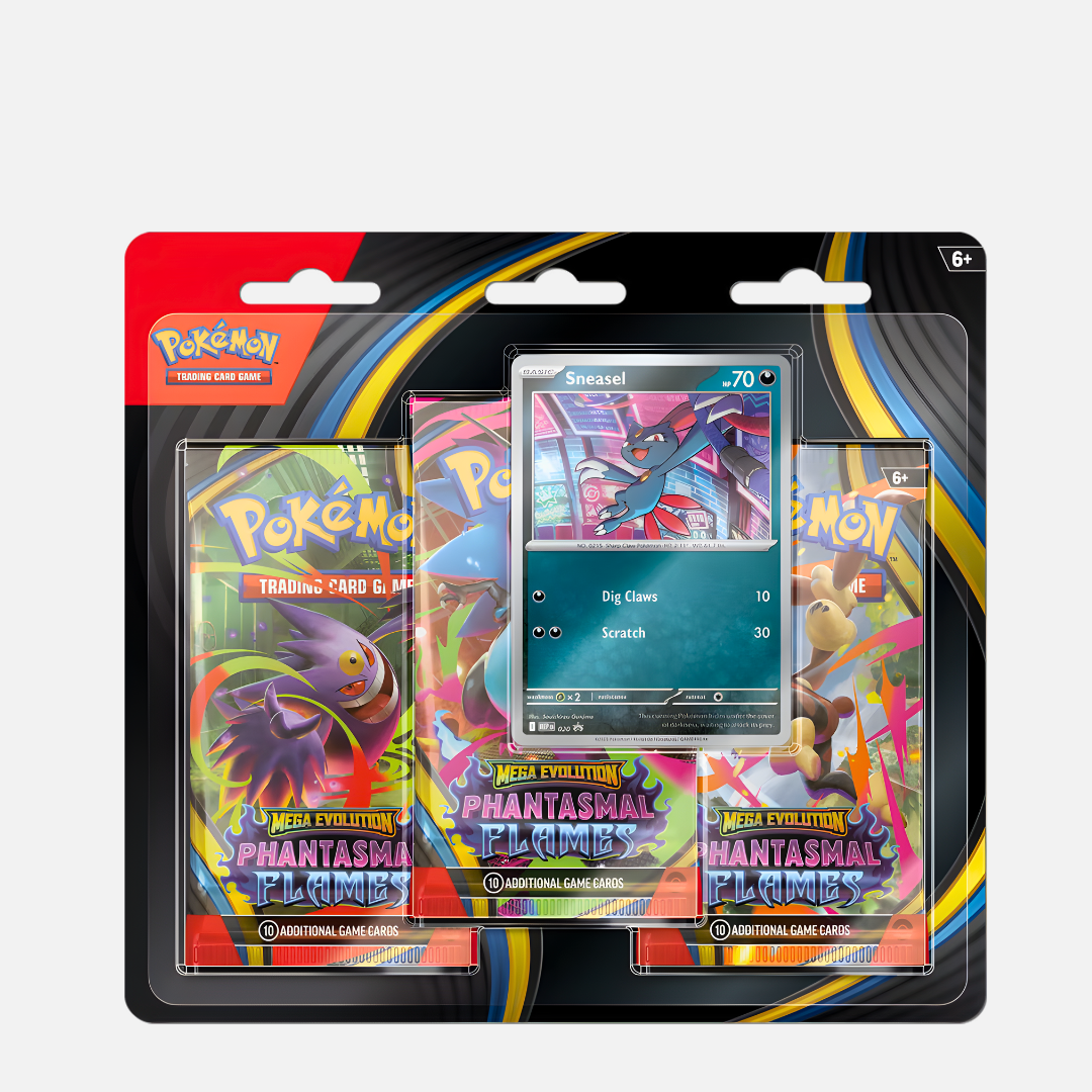Pokémon Trading Card Game - Phantasmal Flames 3-Pack Blister (Sneasel) - English
