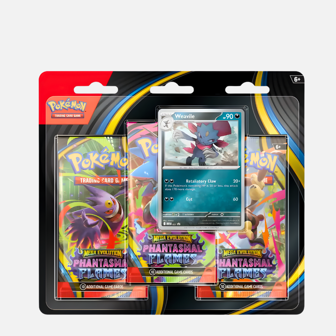 Pokémon Trading Card Game - Phantasmal Flames 3-Pack Blister (Weavile) - English