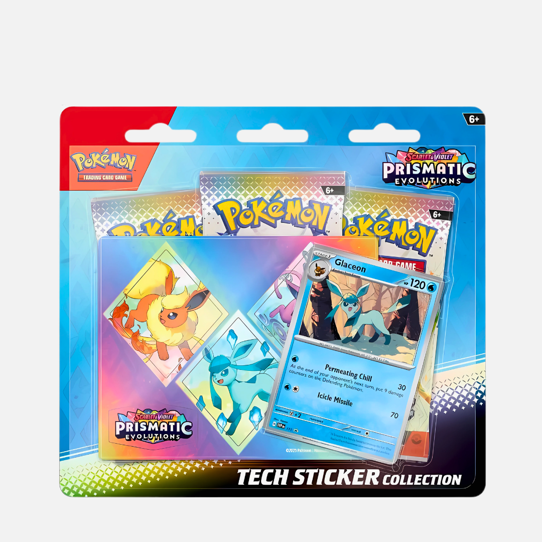 Pokémon Trading Card Game - Prismatic Evolutions Tech Sticker Collection (Glaceon) - Scarlet & Violet 8.5 (English)