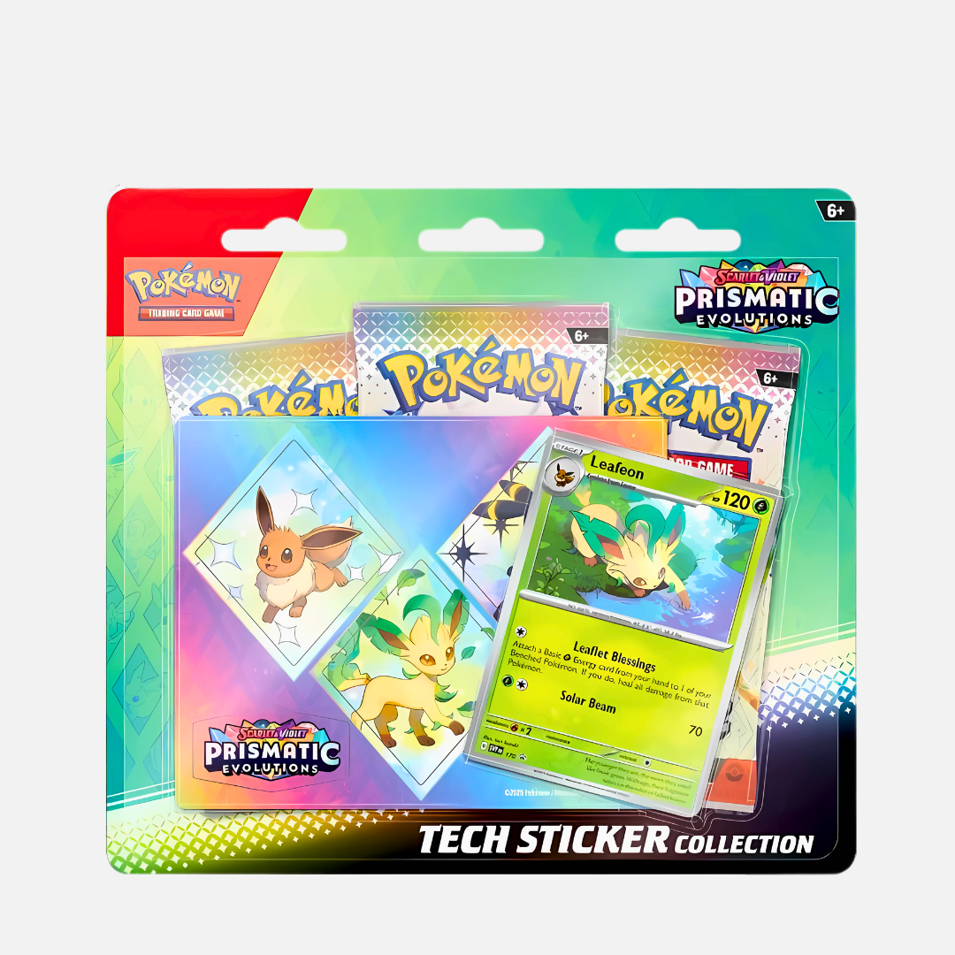Pokémon Trading Card Game - Prismatic Evolutions Tech Sticker Collection (Leafeon) - Scarlet & Violet 8.5 (English)