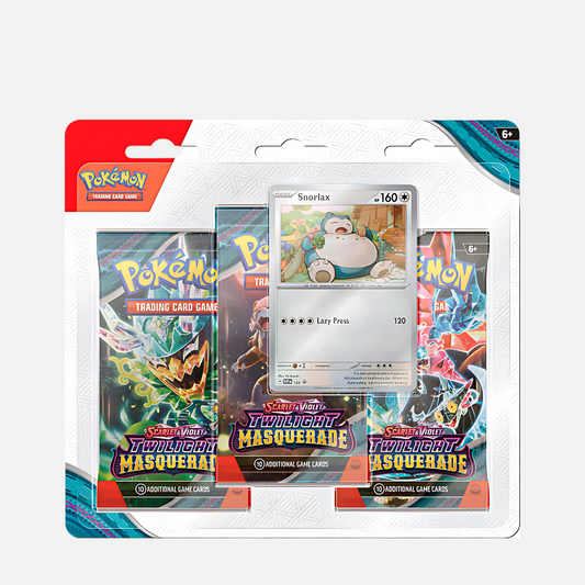 Pokémon Trading Card Game - Twilight Masquerade 3-Pack Blister (Snorlax) - Scarlet & Violet 6 (English)